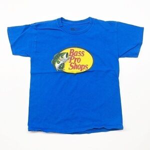 Bass Pro Shops cobalt blue youth t-shirt